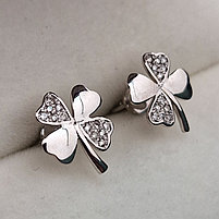 Золотые серьги с бриллиантами 0.147Ct VS2/G, VG-Cut, фото 8