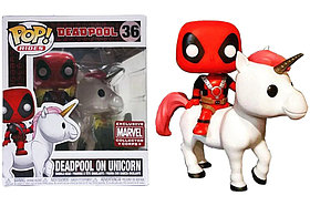 Funko Pop Deadpool on Unicorn - 36
