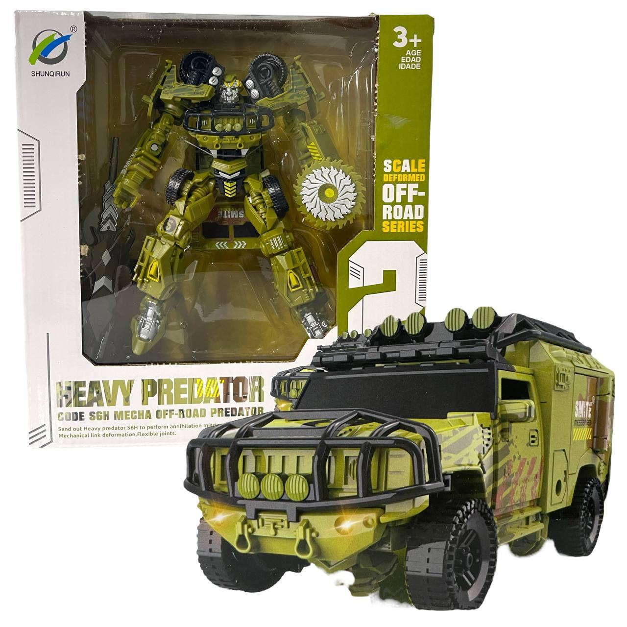 339-88 Военный Heaw Predator трансформер 2 вида 23*22см