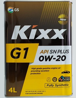 KIXX G-1 SN PLUS 0W-20, 4л - фото 1 - id-p101944930