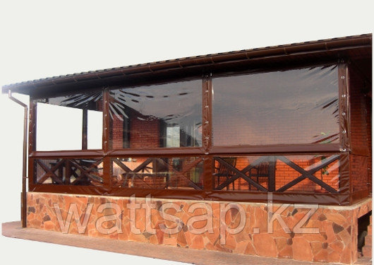 Мягкие окна, шторы ПВХ 2,4 м, толщина 0,4 мм (22м) - фото 2 - id-p101945121
