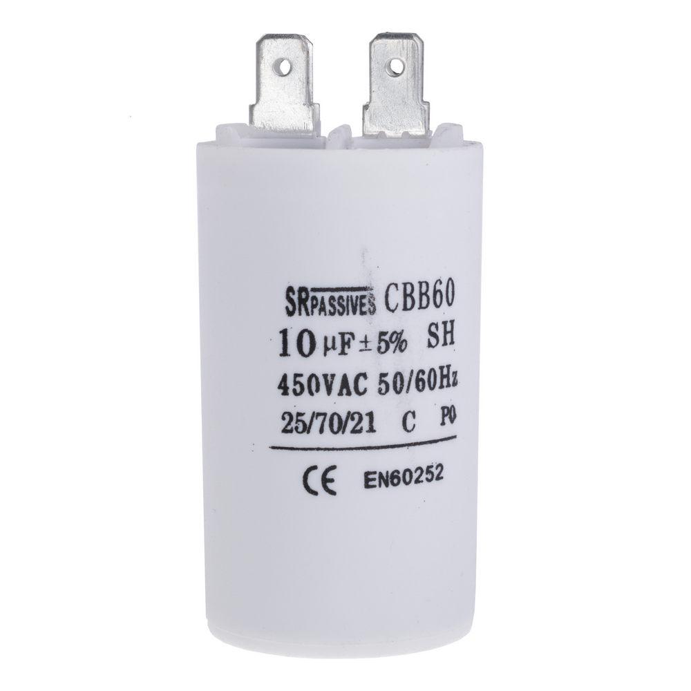 Конденсатор CBB60 10 мф 450V пластик