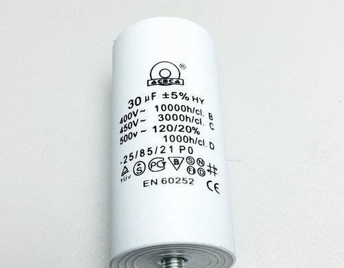 Конденсатор CBB60 30 мф 450V пластик