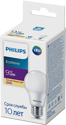 Лампа PHILLIPS EcohomeLED Bulb 9W 680lm E27 830