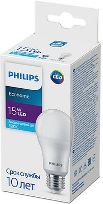 Лампа PHILLIPS EcohomeLED Bulb 15W 1450lm E27 865