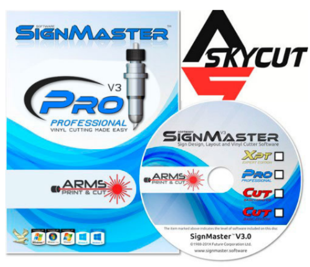 Программа Signmaster PRO (Auto contour cut) для Авто. Оптич. Позиц. SKYCUT