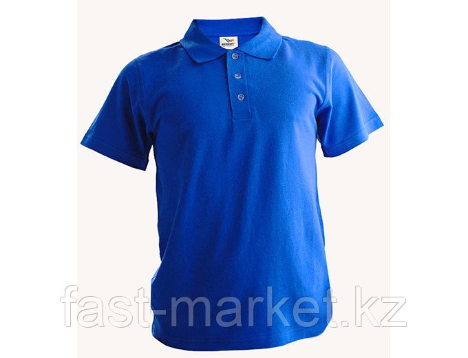 Рубашка поло, 200гр, 100% хлопок Синий