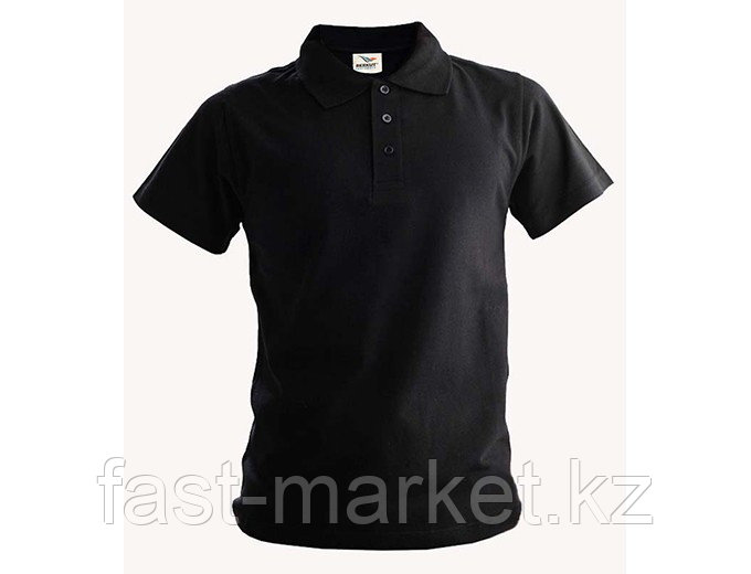 Рубашка поло, 200гр, 100% хлопок Черный