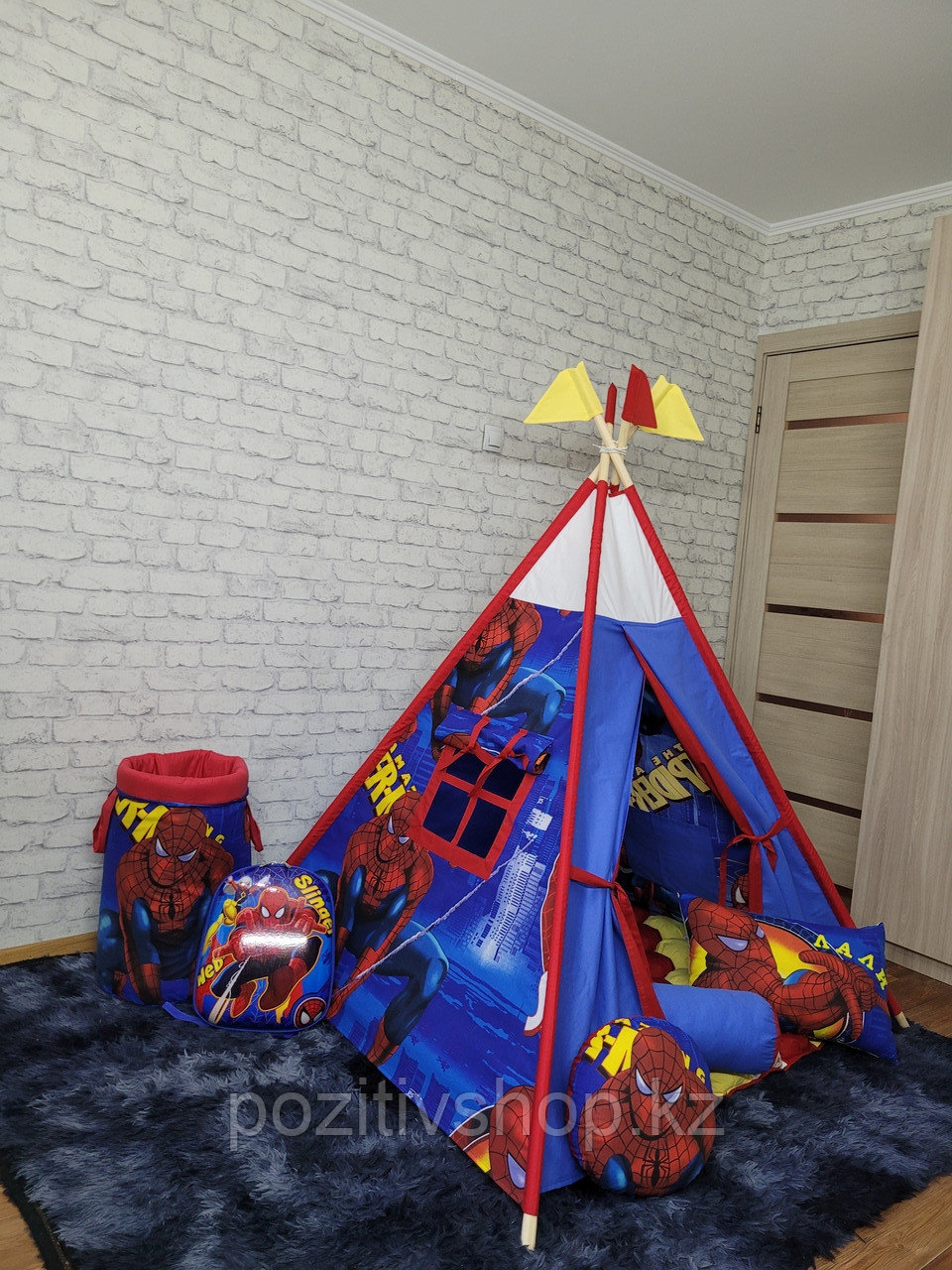 Детский домик вигвам супергерой Человек паук