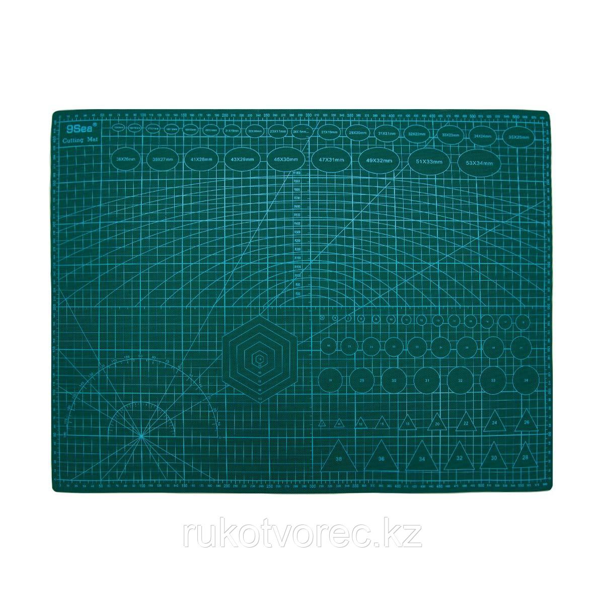 Коврик (мат) для резки, двусторонний, самозатягивающийся, 60*45см, А2, Hobby&Pro, фото 1