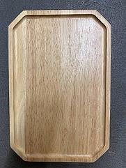 Прямоугольная деревянная тарелка/ дуб 30*20*2см