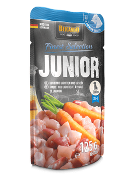 Belcando Junior Chicken with carrots and salmon oil ,для щенков с птицей, морковью и лососевым маслом, 125 гр