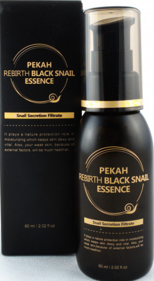 Омолаживающая эссенция для лица с муцином черной улитки Pekah Rebirth Black Snail Essence 60мл - фото 1 - id-p102063715