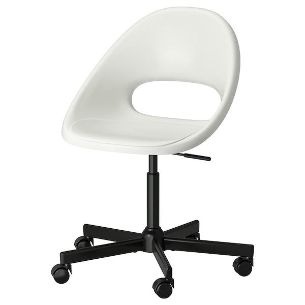 Рабочий стул ЛОБЕРГЕТ / МАЛЬСКЭР, белый/черный ИКЕА, IKEA - фото 1 - id-p102064675