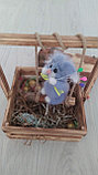 Интерьерная игрушка Зайка с шариками (голубенький), фото 2