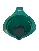 Чаша (пластик) для краски, с ручкой и носиком (300 мл) (зелёный цвет)