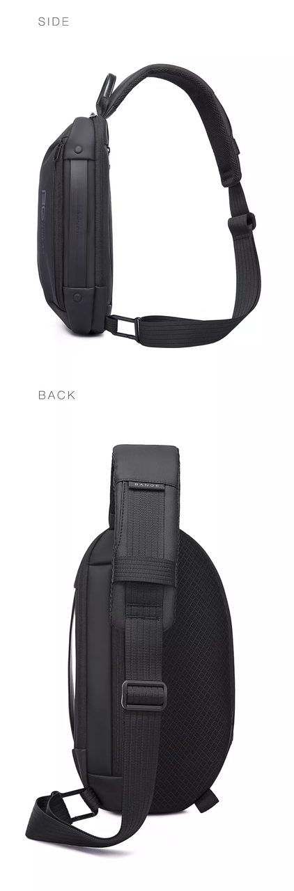 Кросс-боди сумка слинг Bange BG-7306 (черная) - фото 9 - id-p102067545