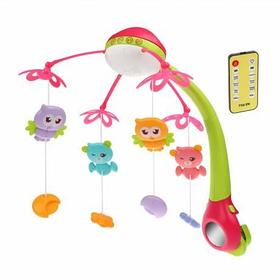 Музыкальный мобиль 9939 с подсветкой и проектором зеленый\розовый