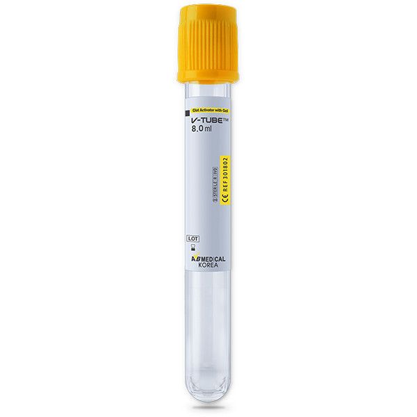 Пробирка вакуумная 6мл Beelab® с активатором свертывания и разделительным гелем (желтая крышка) - фото 1 - id-p102070806