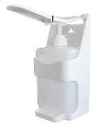 Пластиковый локтевой дозатор с бутылкой 1 литр, для антисептика и жидкого мыла