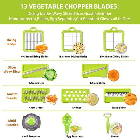 Набор для нарезки и шинковки овощей Veggie Chopper Slicer and Dicer {22 предмета} - фото 3 - id-p102072769
