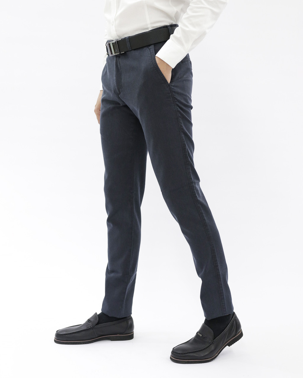 Мужские повседневные брюки «UM&H 1002733004» синий - фото 2 - id-p102073662