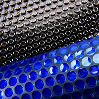 Плавающее покрывало для бассейна Reexo Black, цвет чёрный/голубой, 400 мкр, ш 3-7,5 м.