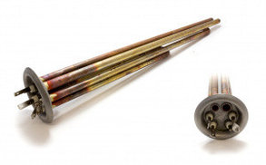 ТЭН для водонагревателя 2,5 кВт (1,5+1,0) медн.тип верт.дв.(Термекс) RF Ø64. WTH022TX, 3401610/317410
