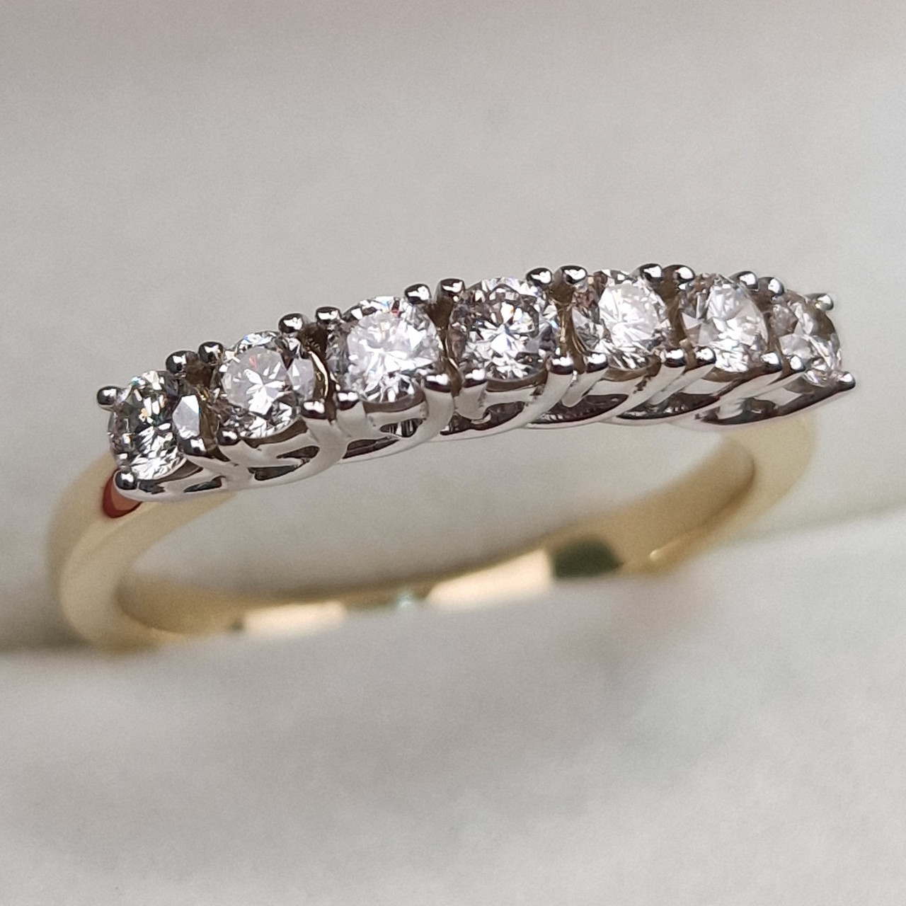 Золотое кольцо с бриллиантом 0.642Сt SI2/I VG-Cut