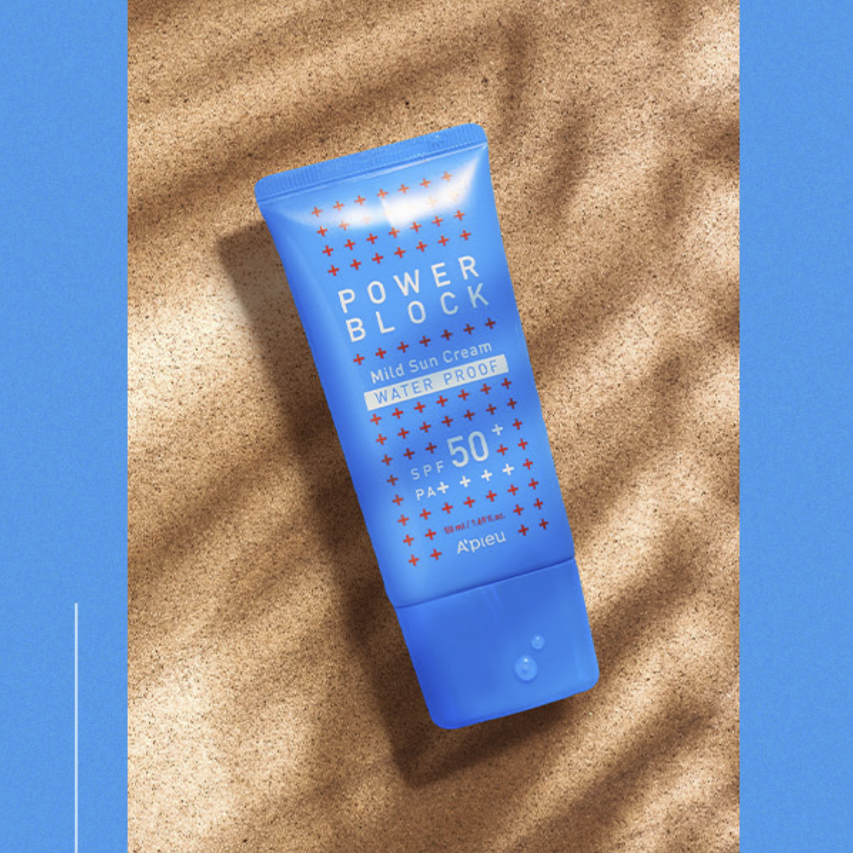 Солнцезащитный крем A'pieu Power Block Waterproof Mild Sun Cream SPF50+ PA++++