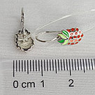 Серьги из серебра с эмалью DIAMANT ( SOKOLOV ) 94-120-01540-1 покрыто  родием, фото 3