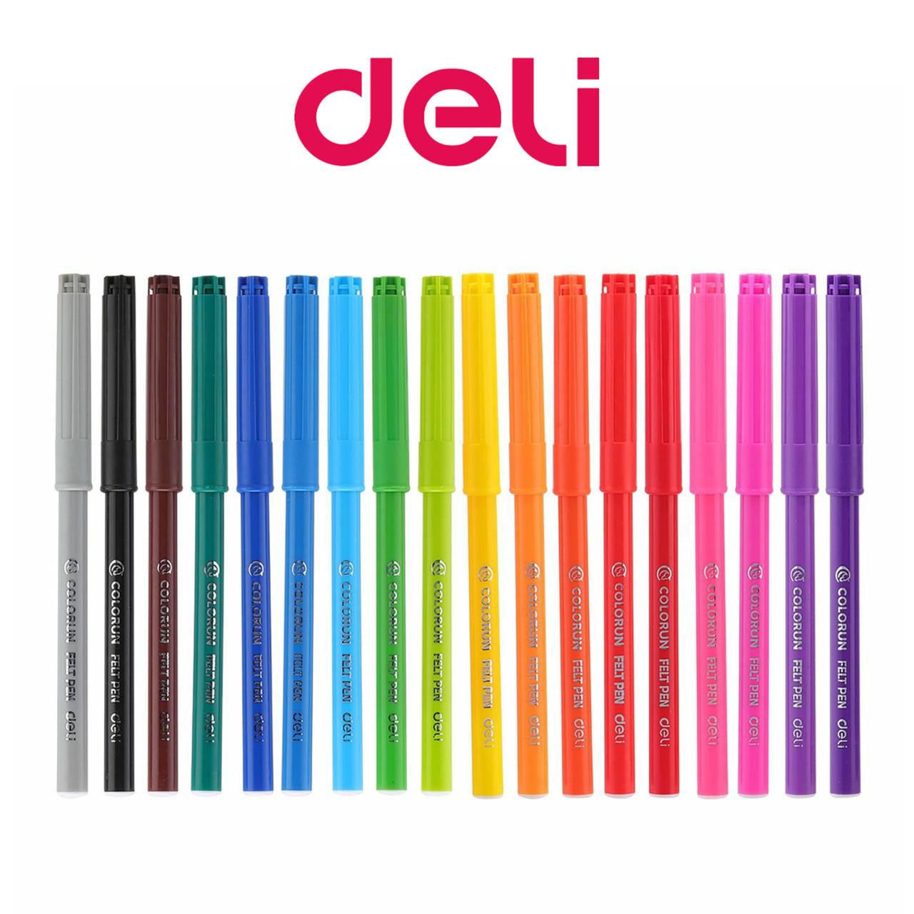 Фломастеры Deli ColoRun смываемые, 18 цветов - фото 2 - id-p102076586