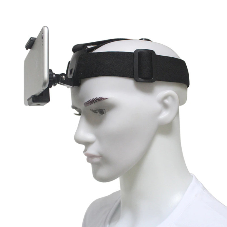 Крепление на голову / шлем для смартфона и камер GoPro, SJCAM, Xiaomi, Digma, X-TRY, Ginzzu и др. - фото 2 - id-p102076622