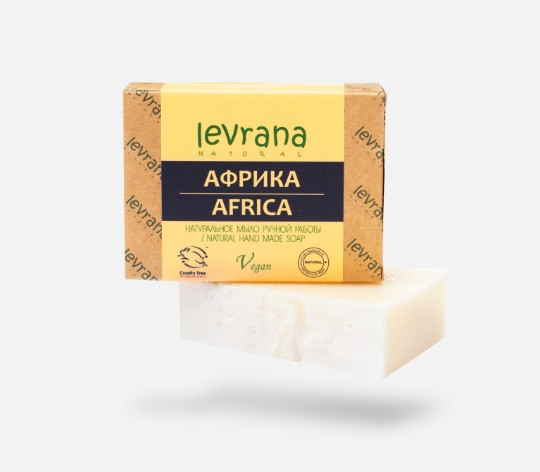 "Африка", натуральное мыло ручной работы, 100 гр. Levrana