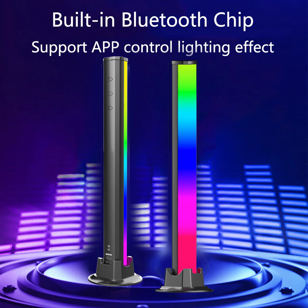 Музыкальный атмосферный RGB светильник Bluetooth D017 - фото 4 - id-p102079130