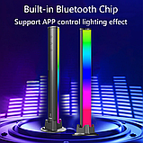 Музыкальный атмосферный RGB Bluetooth светильник с аккумулятором, фото 2