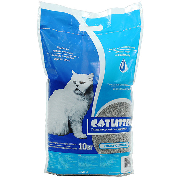 Catlitter Наполнитель комкующийся, 10 кг