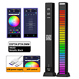 Эквалайзер светодиодный RGB 40 led с музыкальным управлением Bluetooth, фото 5