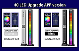 Эквалайзер светодиодный RGB 40 led с музыкальным управлением Bluetooth, фото 5