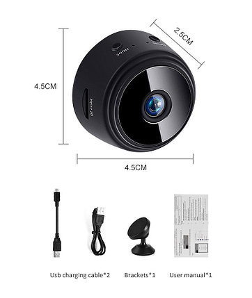 Беспроводная маленькая камера видеонаблюдения HD, фото 2