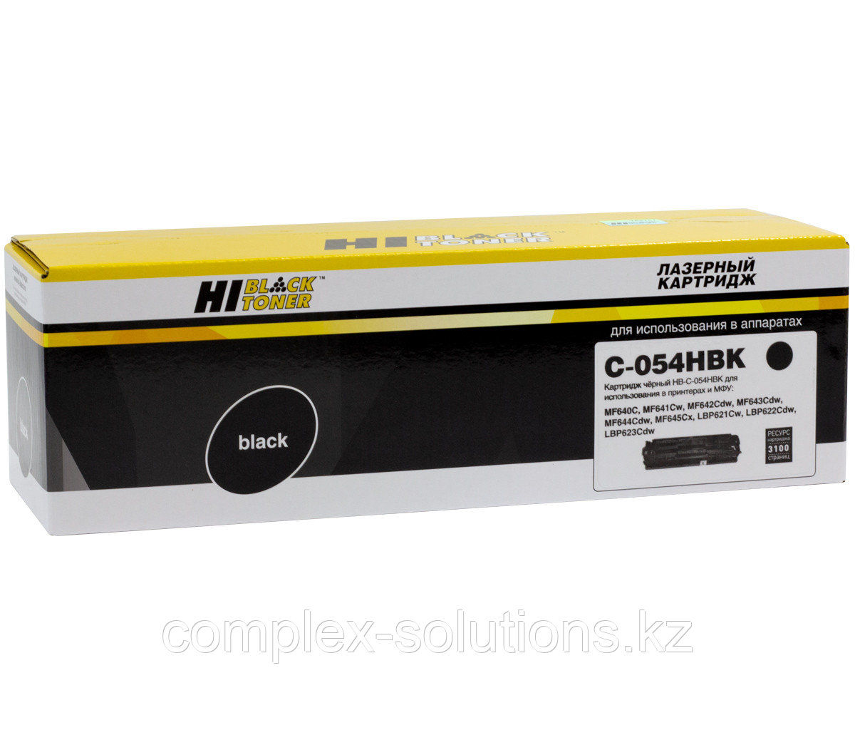 Картридж Hi-Black [№054H BK] для Canon i-SENSYS LBP621Cw | 622 | 623 |  imageCLASS MF642Cdw, Bk, 3,1K |