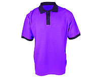 Рубашка поло двухцветное, 200гр, 100% хлопок, фиолетовый