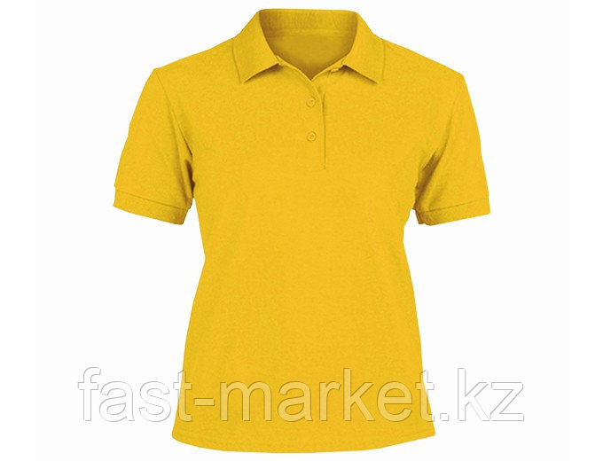 Рубашка поло женское, 200гр, 100% хлопок, желтый