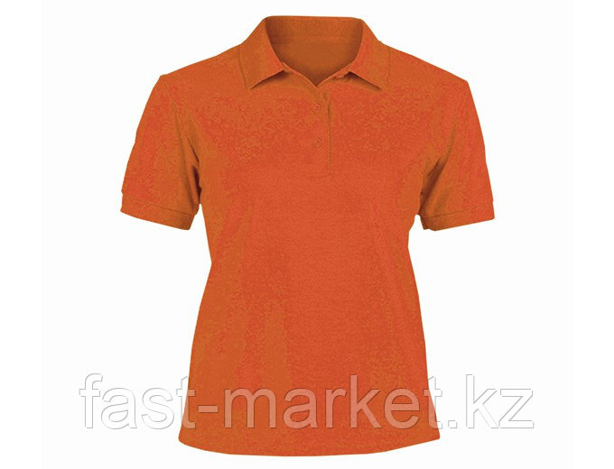 Рубашка поло женское, 200гр, 100% хлопок, оранжевый