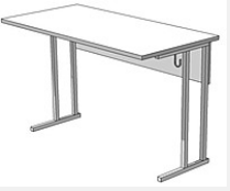 Стол ученический для кабинета физики + 2 стула с перфорациями 1200х600х750 - фото 3 - id-p102085941