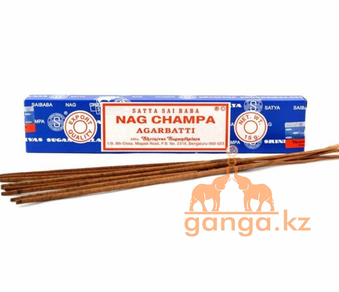 Благовония Наг Чампа (Nag champa agarbatti SATYA), 15 гр