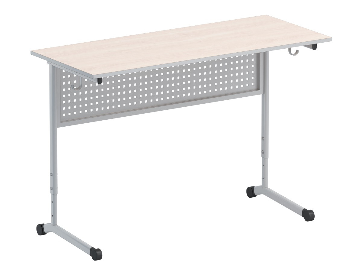 Стол ученический для кабинета физики + 2 стула с перфорациями 1200х600х750 - фото 2 - id-p102085941