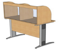 Стол для лингафонного кабинета + 2 стула А-3