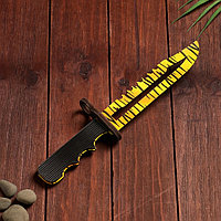 Сувенирное оружие из дерева «Штык нож», жёлтый леопард