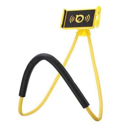 Держатель универсальный гибкий для телефона на шею (Желтый), фото 1